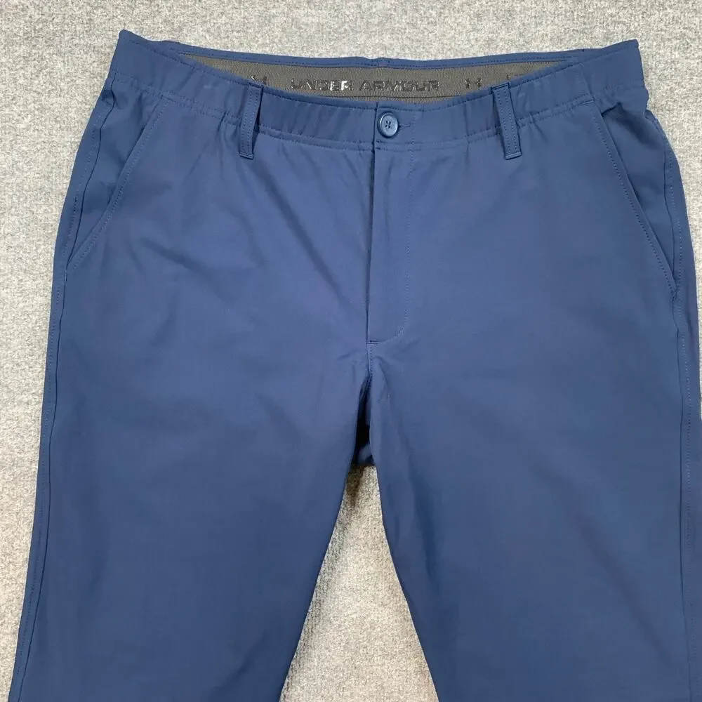 Under Armour Pants Mens 38 Prussian Blue Drive Performance Golf Four Way Stretch